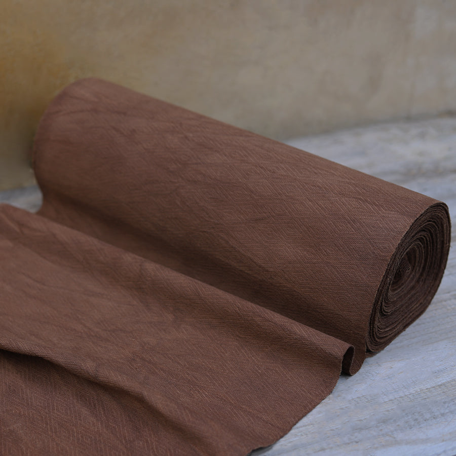 DAHUIW - Eco-Friendly Earth Brown Plant Dyed Cotton Fabric - 38cm by the Yard