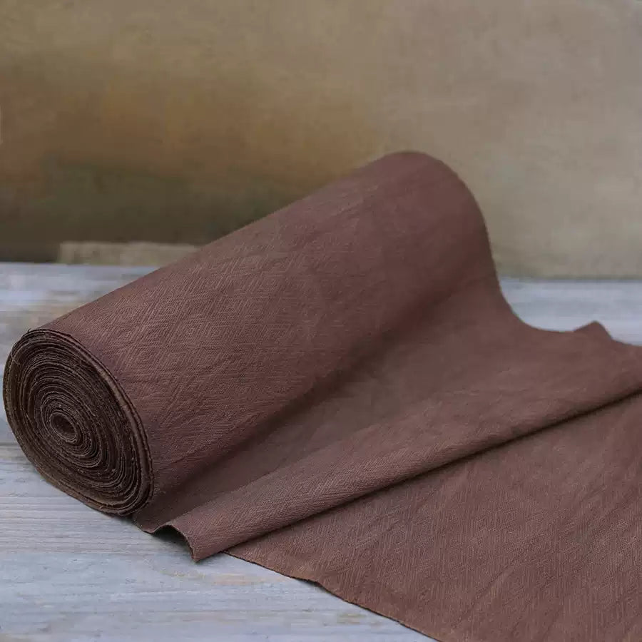 DAHUIW - Eco-Friendly Earth Brown Plant Dyed Cotton Fabric - 38cm by the Yard