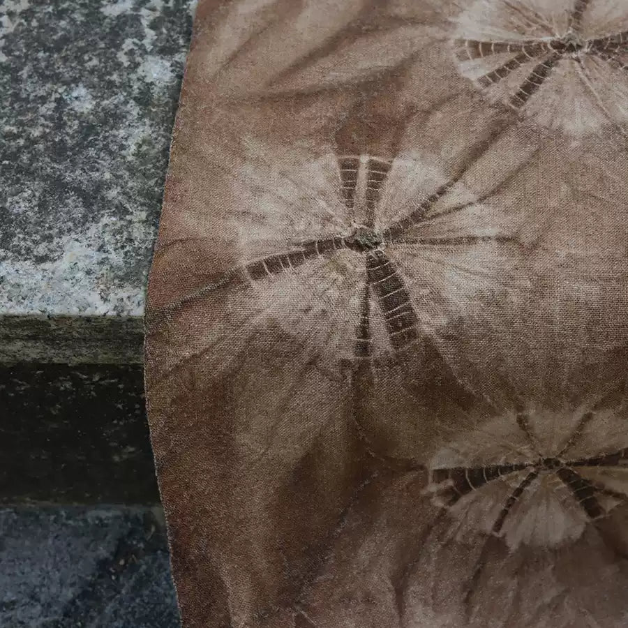 ZARANS - Eco-Friendly Earth Brown Plant Dyed Cotton Fabric - 40cm by the Yard