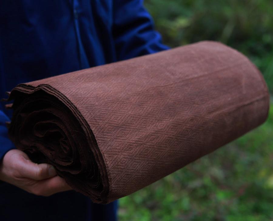 DAHUIW - Eco-Friendly Earth Brown Plant Dyed Cotton Fabric - 38cm by the Yard