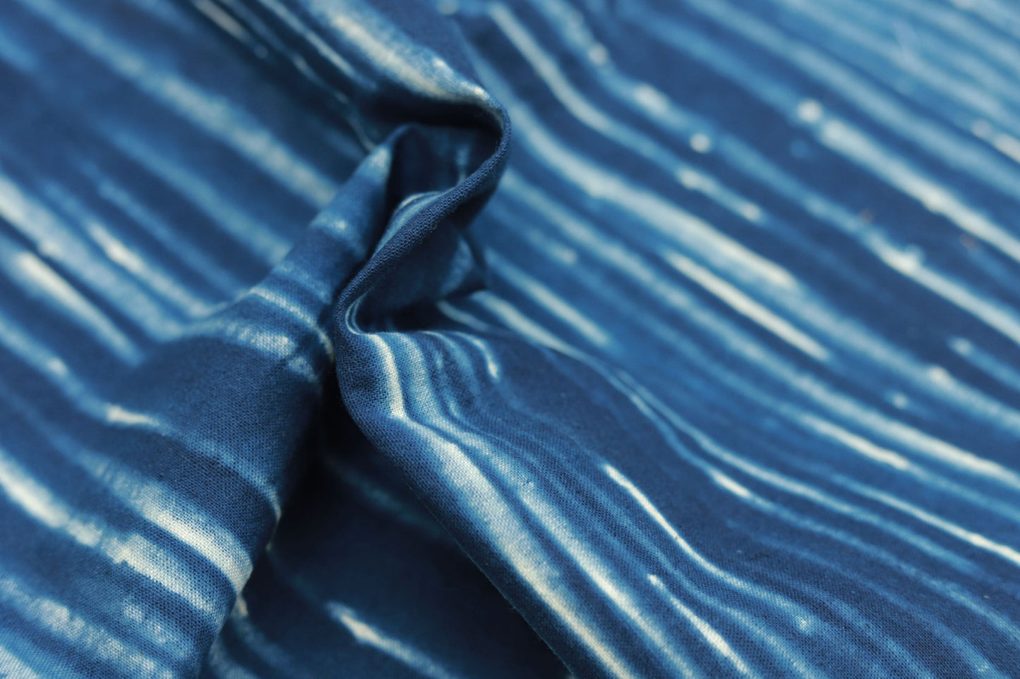 JILITU - Eco-Friendly Earth Blue Plant Dyed Cotton Fabric - 40cm by the Yard