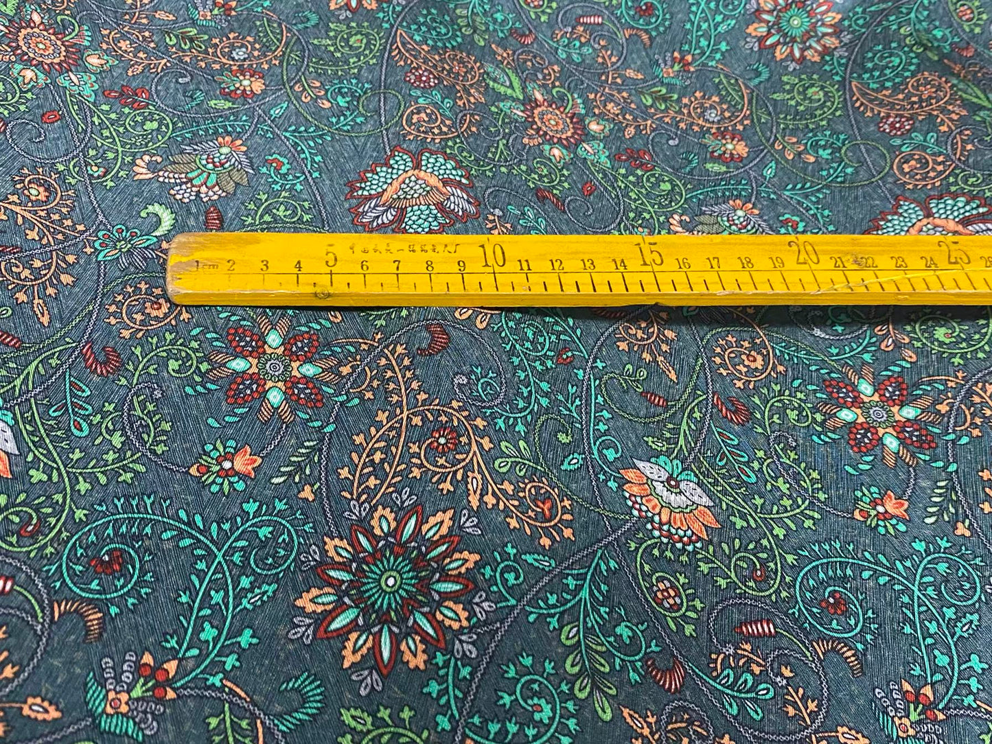 NEWRUI - 22 Momme Flower Pattern Digital Print Stretch Silk Satin Fabric - 108cm wide by the Yard