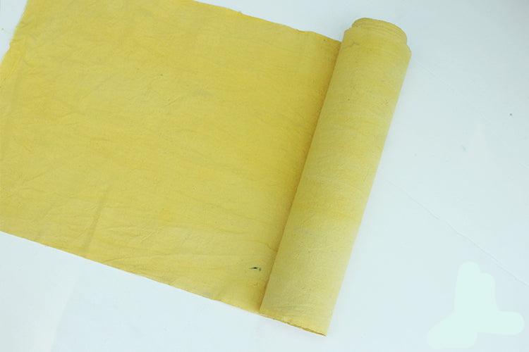ZHIZIH - Eco-Friendly Earth Yellow Plant Dyed Cotton Fabric - 40cm by the Yard