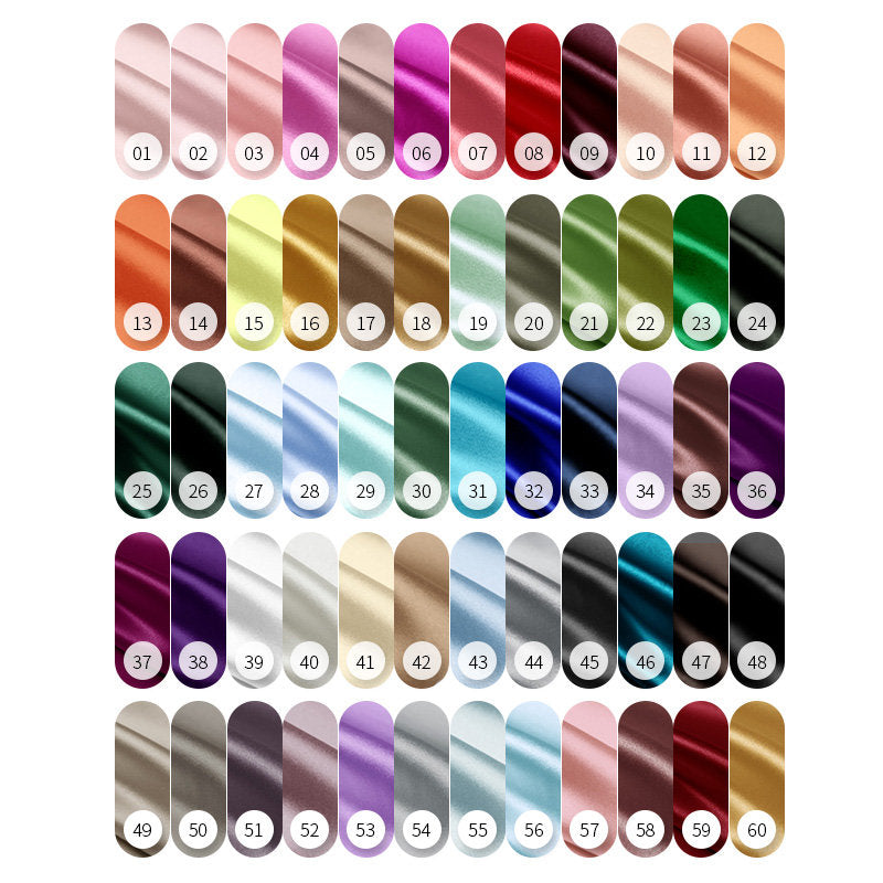 16 Momme Silk Satin 60 Colors Silk Charmeuse Fabric - 114cm by the Yard