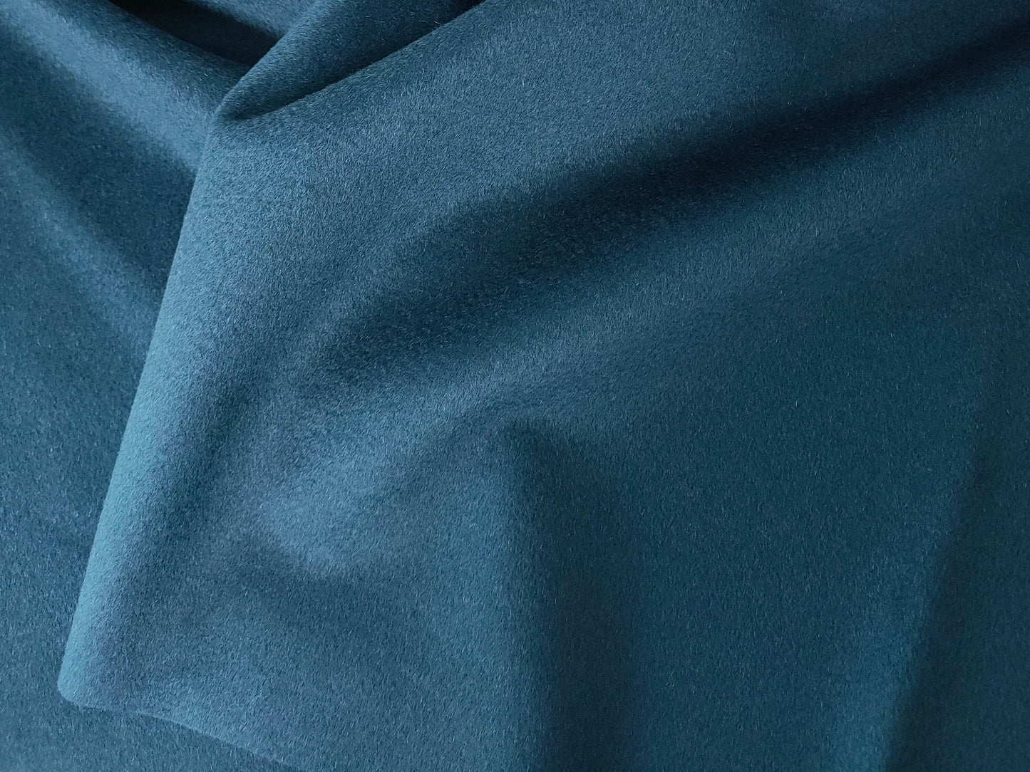 Dark Blue Single-Sided 45% Cashmere Fabric - 150cm wide by the Yard