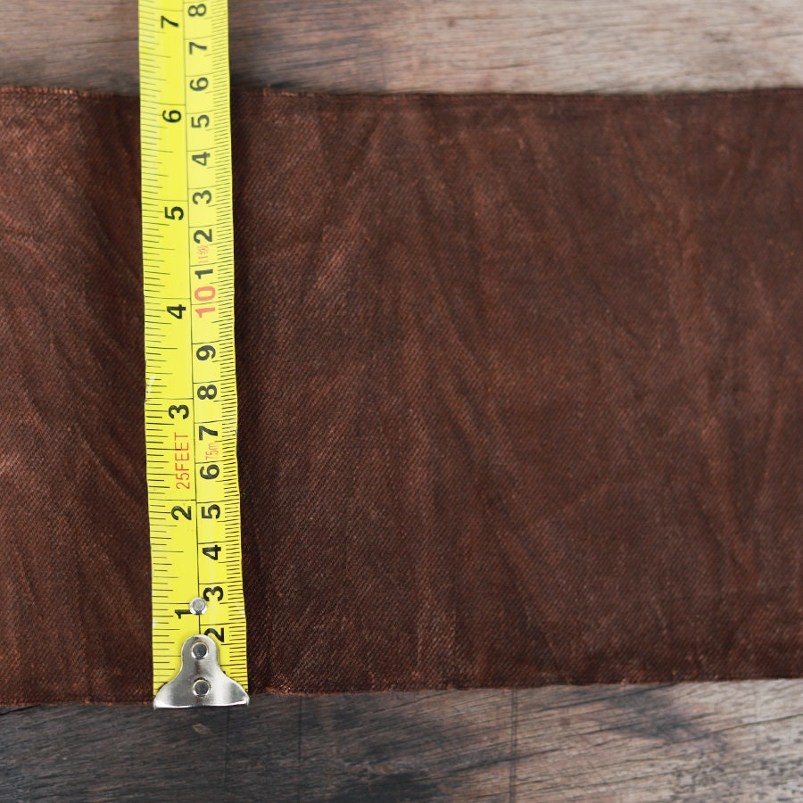 CTDISE - Earth Color Plant Dyed Twill Cotton Table Runner Fabric - 15cm wide by the Yard