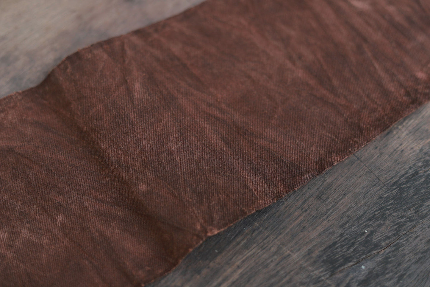 CTDISE - Earth Color Plant Dyed Twill Cotton Table Runner Fabric - 15cm wide by the Yard