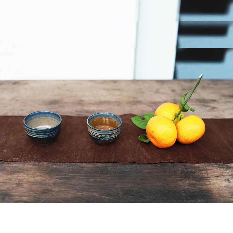 CTDISE - Earth Color Plant Dyed Twill Cotton Table Runner Fabric - 15cm wide by the Yard