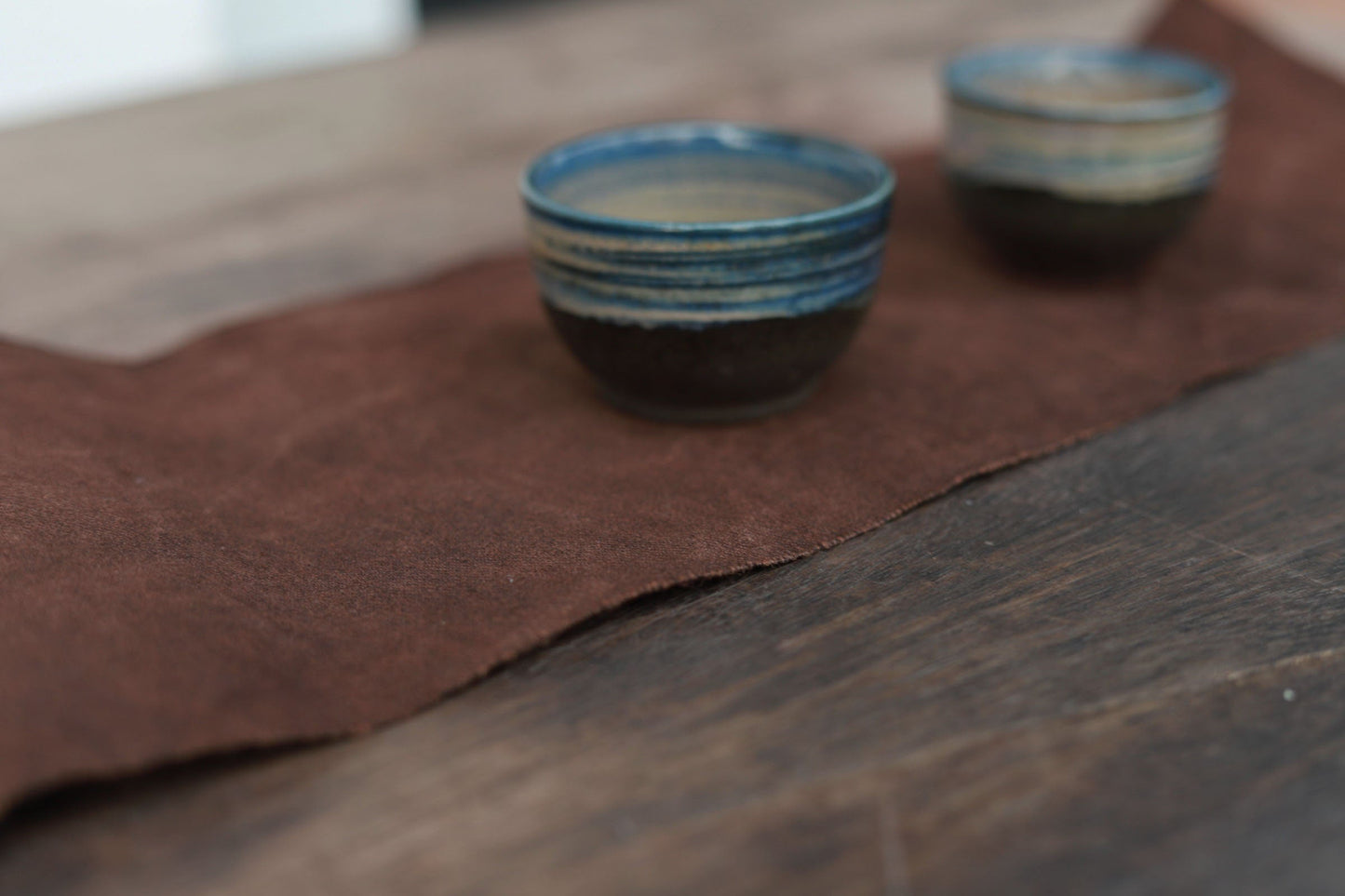 CTDISE - Earth Color Plant Dyed Twill Cotton Table Runner Fabric - 15cm wide by the Yard