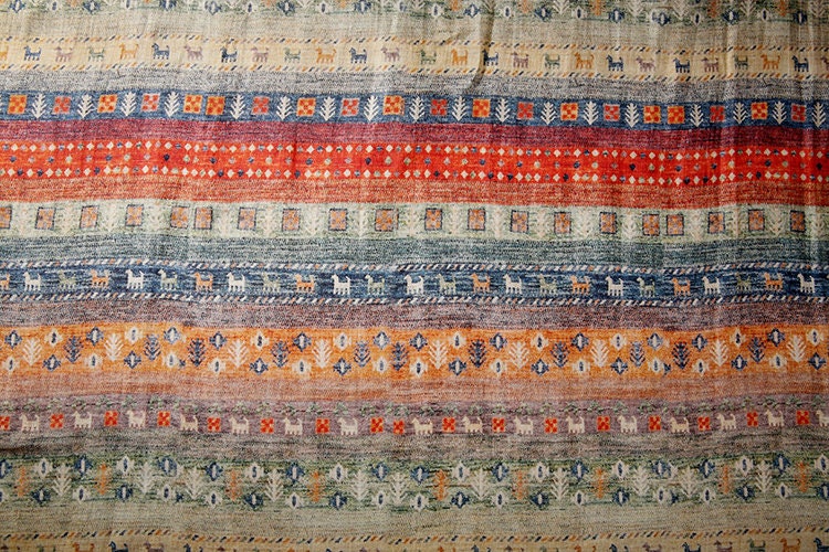 DALI Boho Style Printed Ramie fabric By the Yard