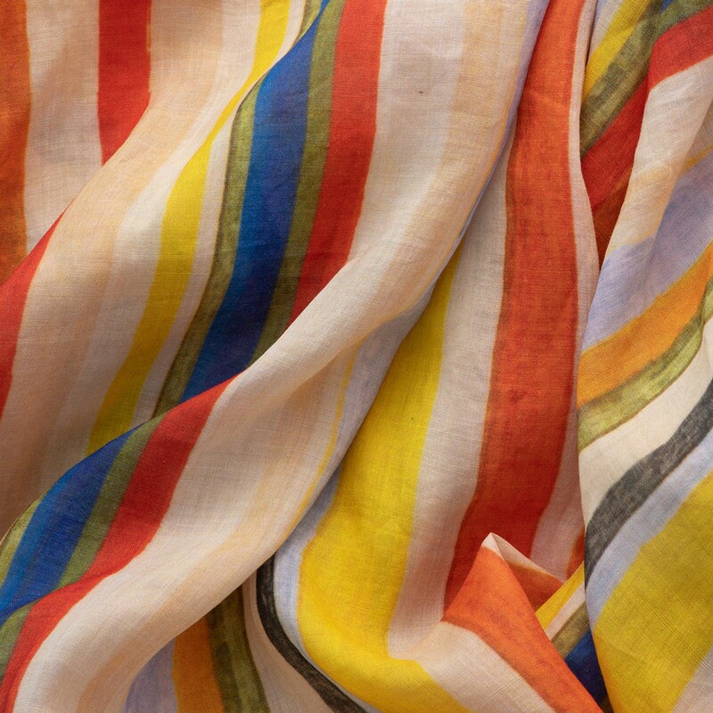 Rainbow - Digital Printing 42 Thread Count Ramie Fabric - 140cm wide by the Yard