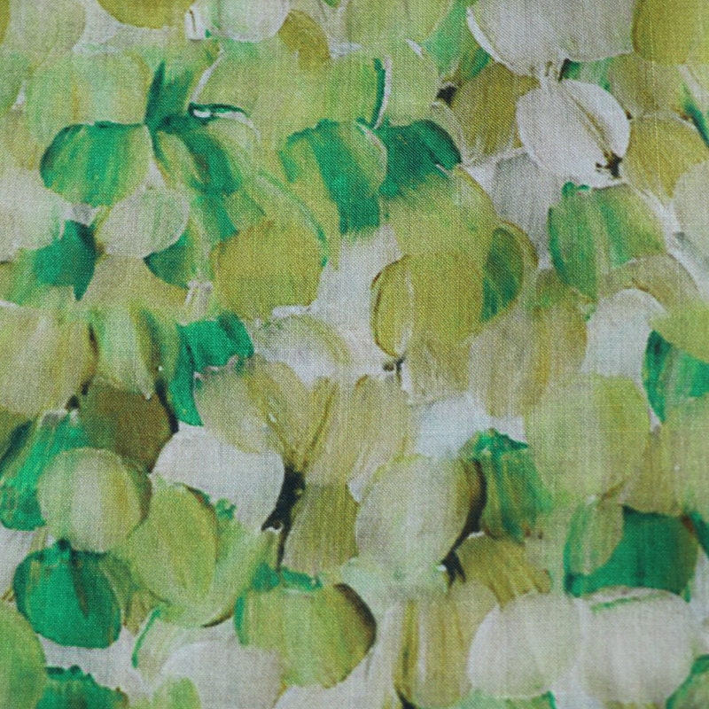 YUJINXIANG - Oil Painting Style Tulips Print Ramie Fabric - 140cm wide by the Yard