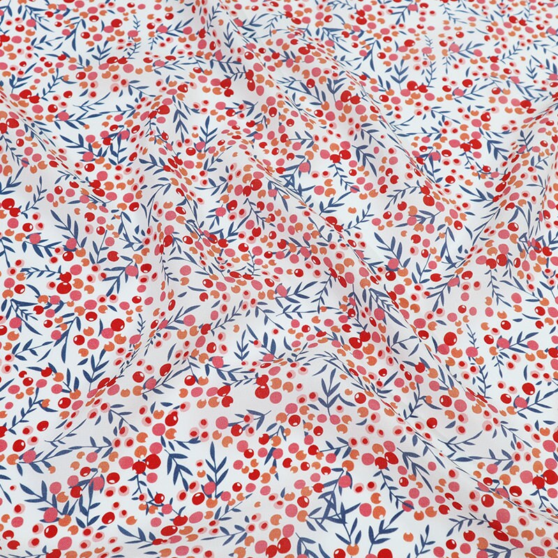 BERRY - 16 Momme Crepe De Chine Silk Fabric By the Yard