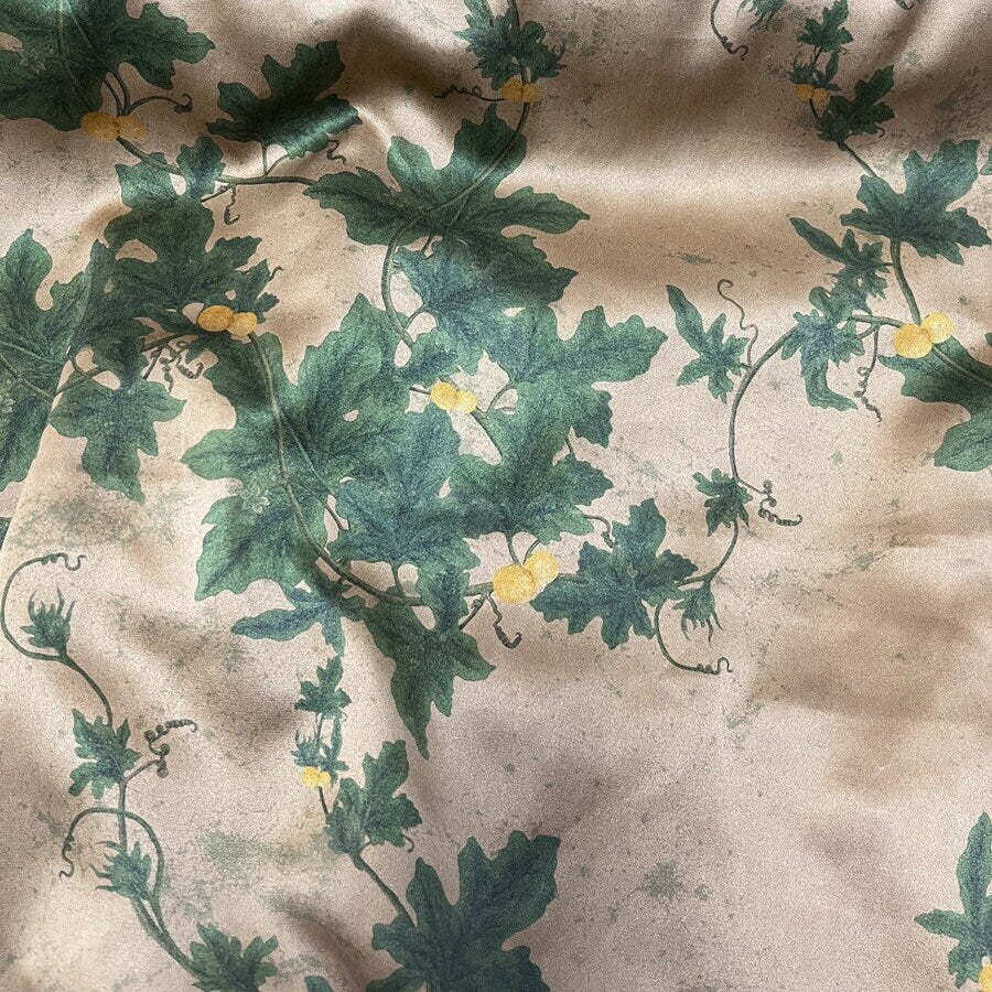 FULU - Handmade 70 Momme PIZI Mud Silk Satin Fabric By the Yard