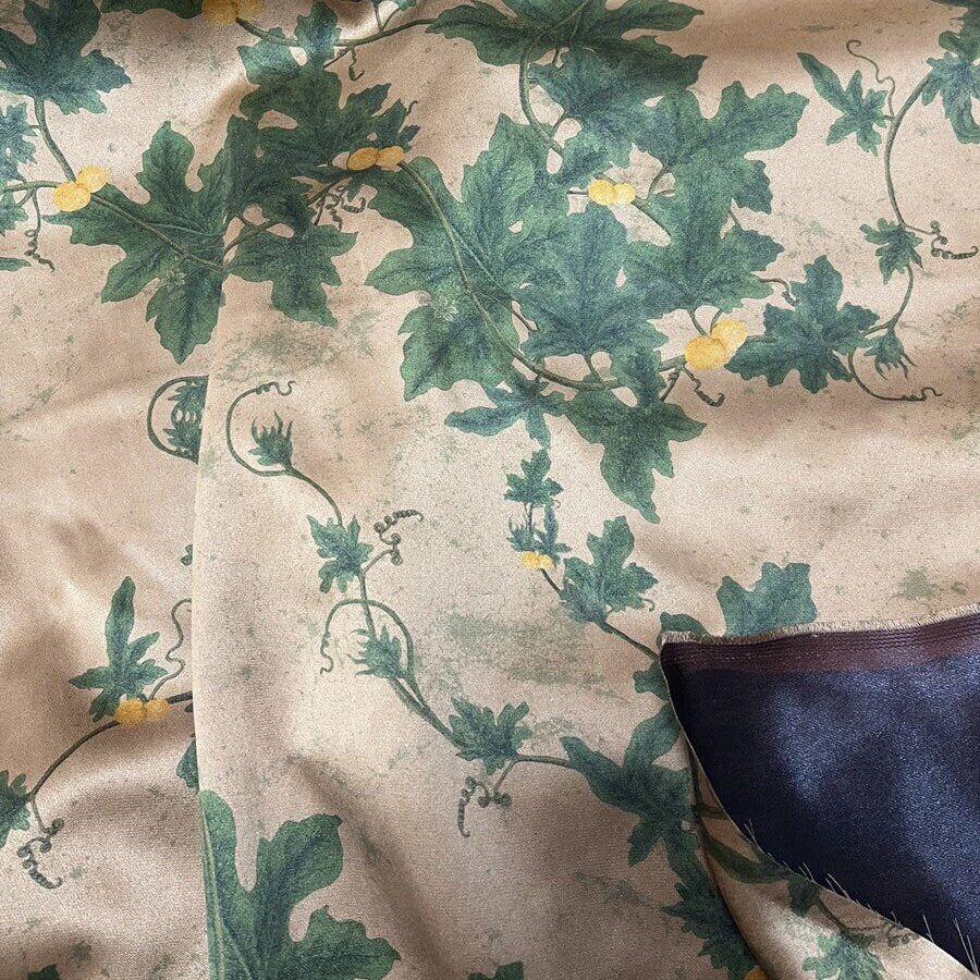 FULU - Handmade 70 Momme PIZI Mud Silk Satin Fabric By the Yard