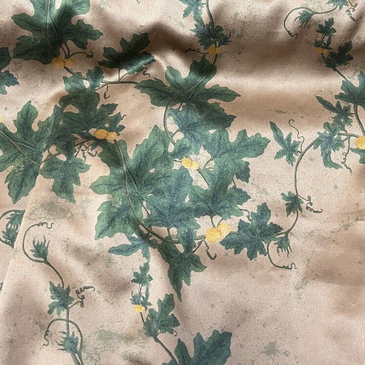 FULU - Handmade 70 Momme PIZI Mud Silk Satin Fabric By the Yard