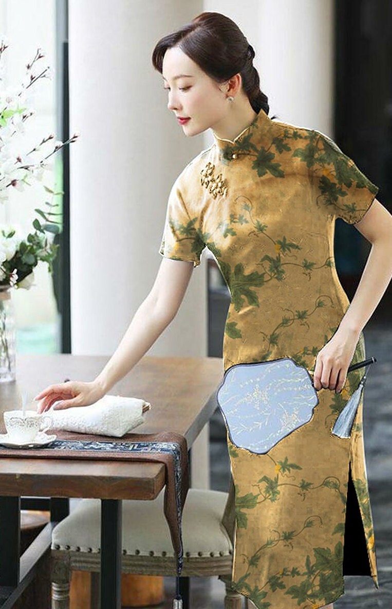 FULU - Handmade 70 Momme PIZI Mud Silk Satin Fabric By the Yard
