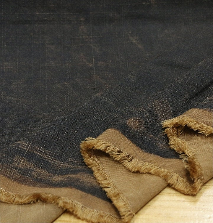XIANGE - 45 Momme Handmade Gambiered Ganton Tussah Silk Fabric - 110cm wide by the Yard