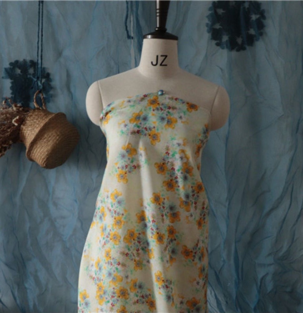 HUANGCAIRUI - Digital Print Ramie Fabric-By the Yard
