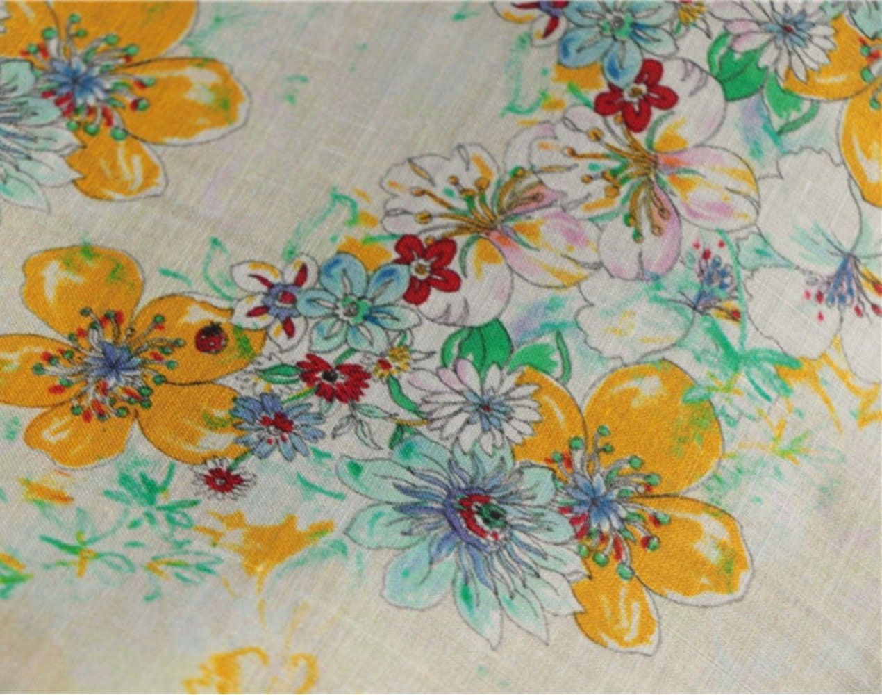 HUANGCAIRUI - Digital Print Ramie Fabric-By the Yard