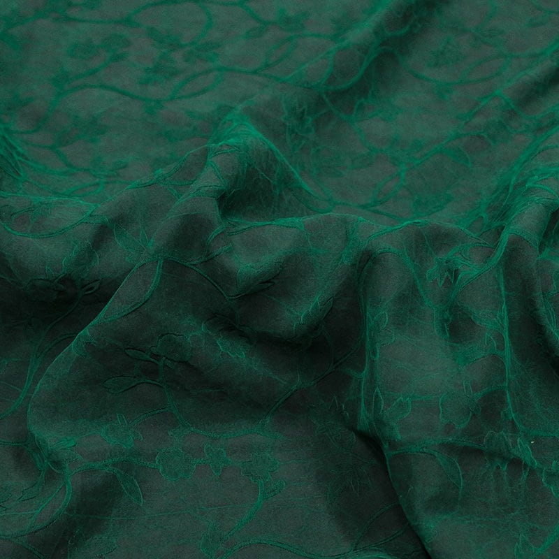 GUIWENTIHUA - 22 Momme Handmade Jacquard Mud Silk Satin Fabric - 110cm by the Yard