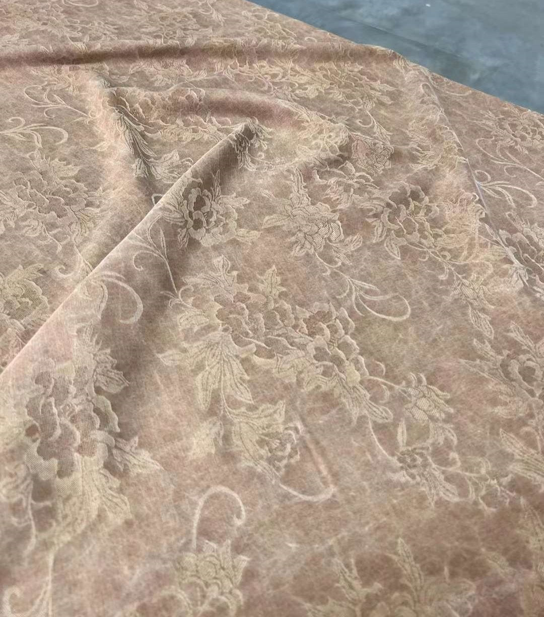 YUNMUDAN - 40 Momme Handmade Mud Silk Plant Dye Jacquard Silk Fabric - 110cm wide by the Yard