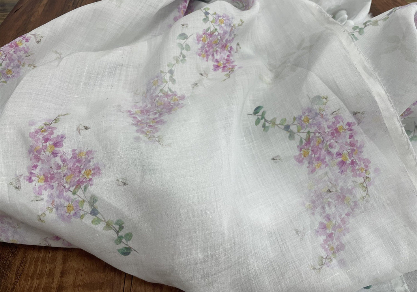 QIAOYI - Digital Printing 42 Thread Count Ramie Fabric - 140cm wide by the Yard