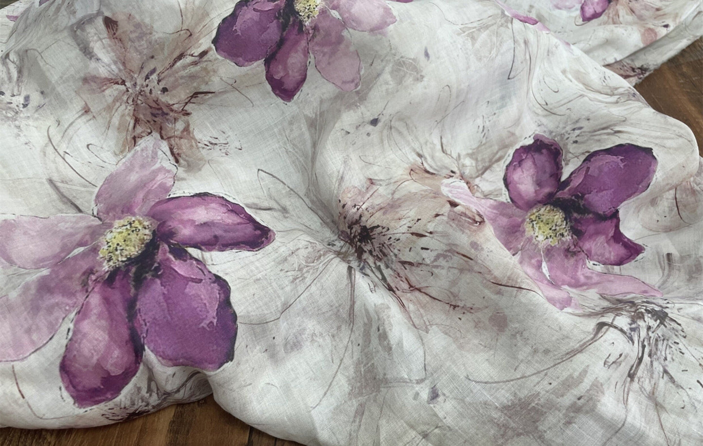 MUYUN - Digital Printing 42 Thread Count Ramie Fabric - 140cm wide by the Yard