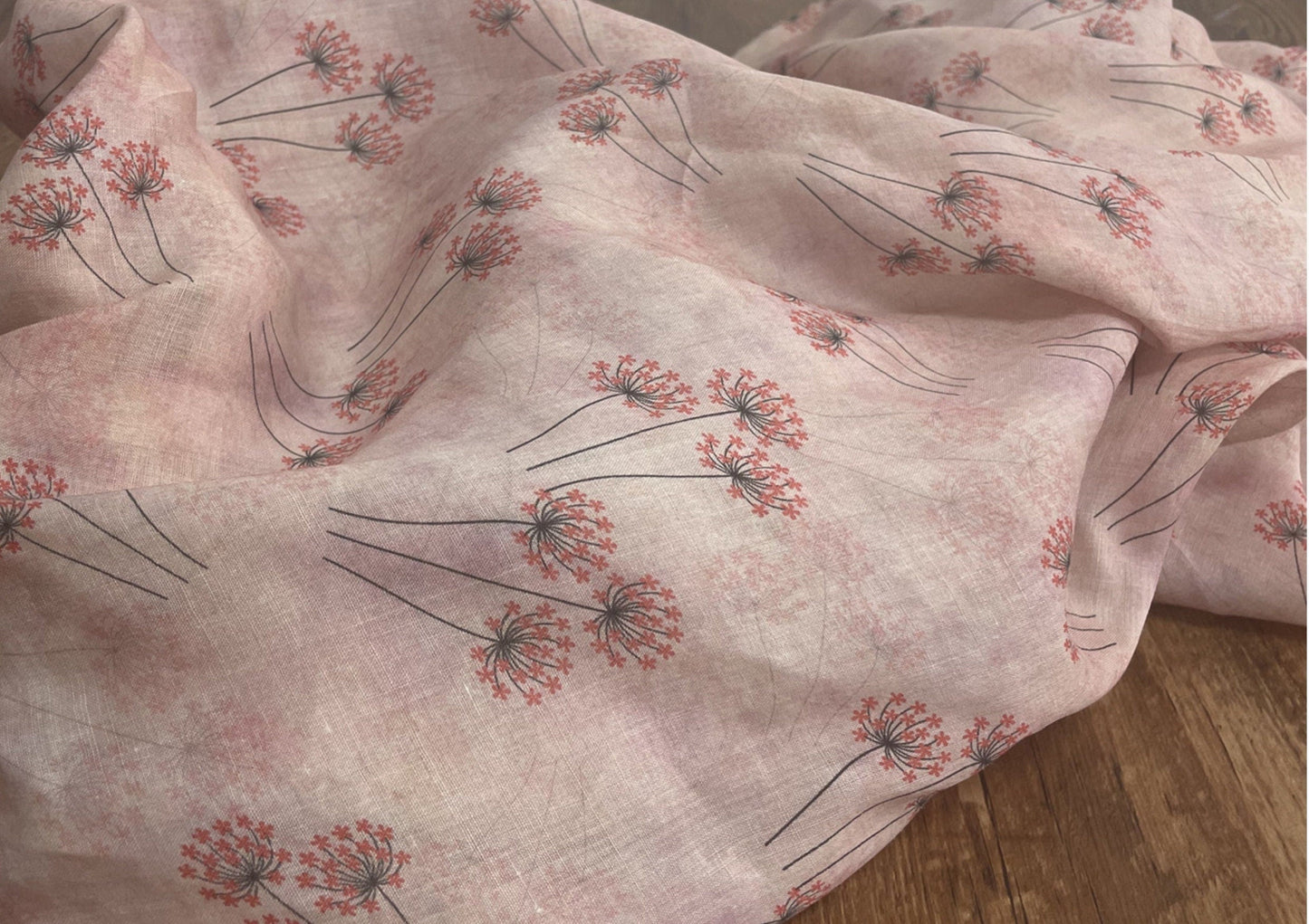 JINGSHI - Digital Printing 42 Thread Count Ramie Fabric - 140cm wide by the Yard