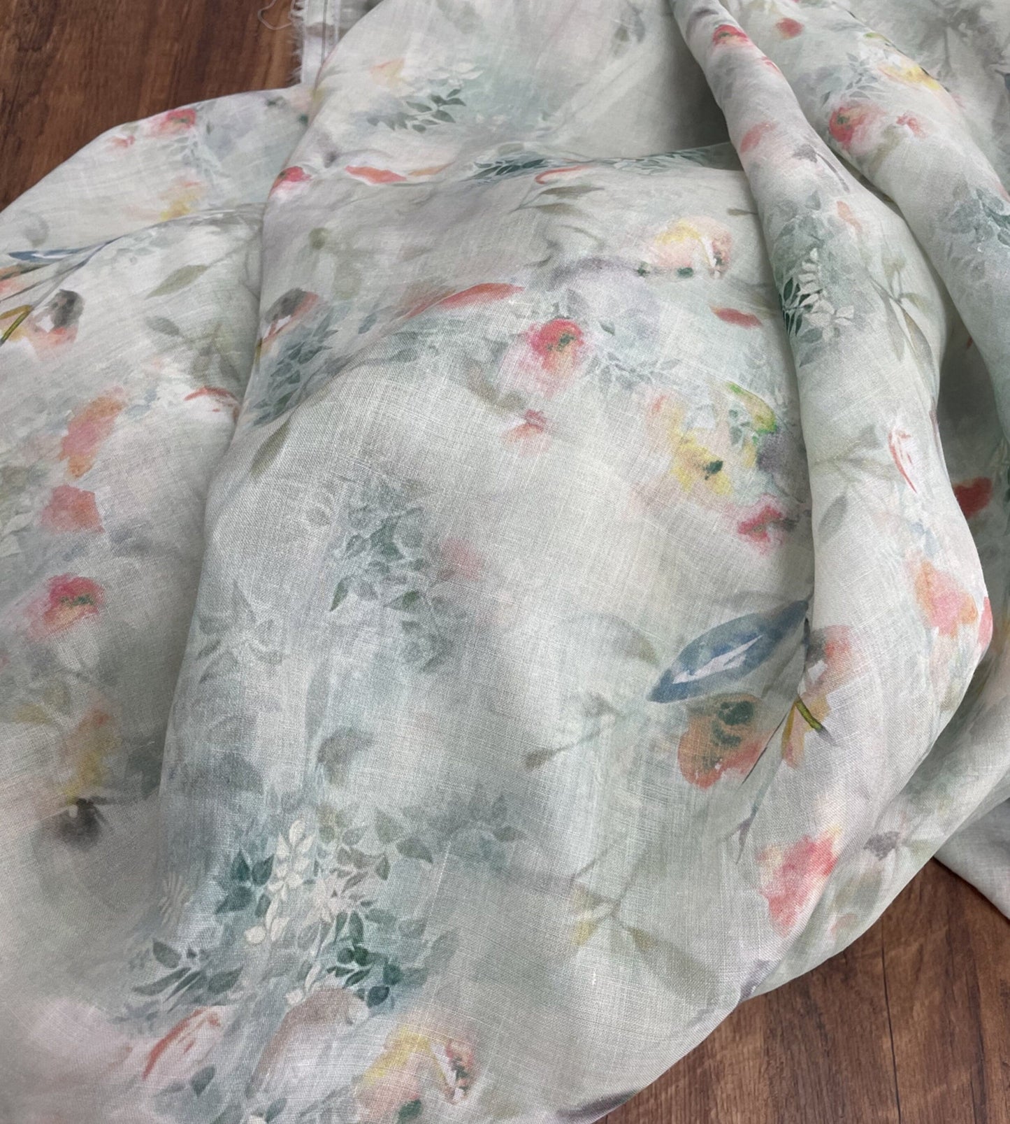 QINGZHI - Digital Printing 42 Thread Count Ramie Fabric - 140cm wide by the Yard