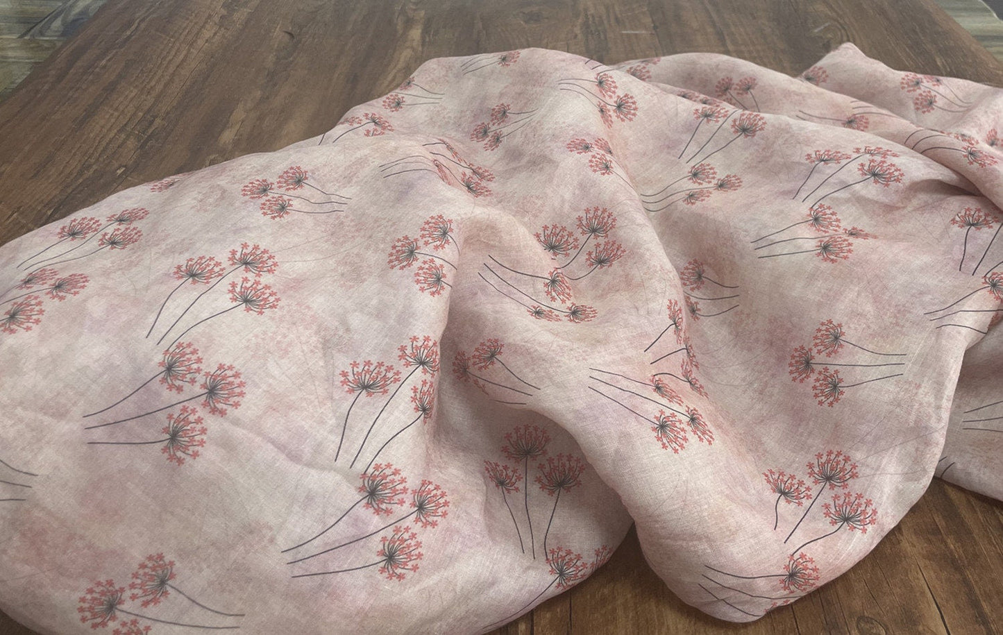 JINGSHI - Digital Printing 42 Thread Count Ramie Fabric - 140cm wide by the Yard
