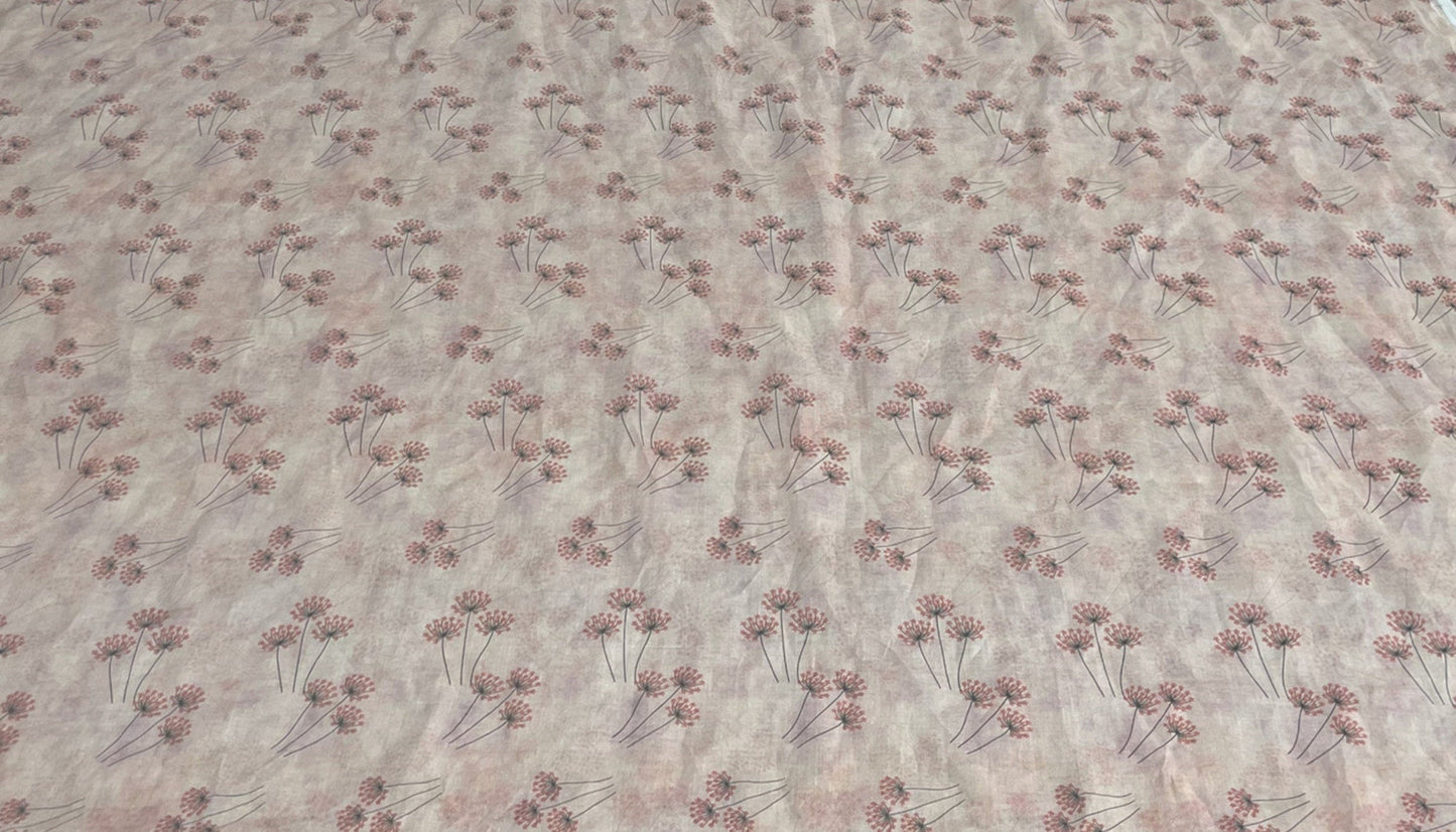 JINGSHI - Digital Printing 42 Thread Count Ramie Fabric - 140cm wide by the Yard