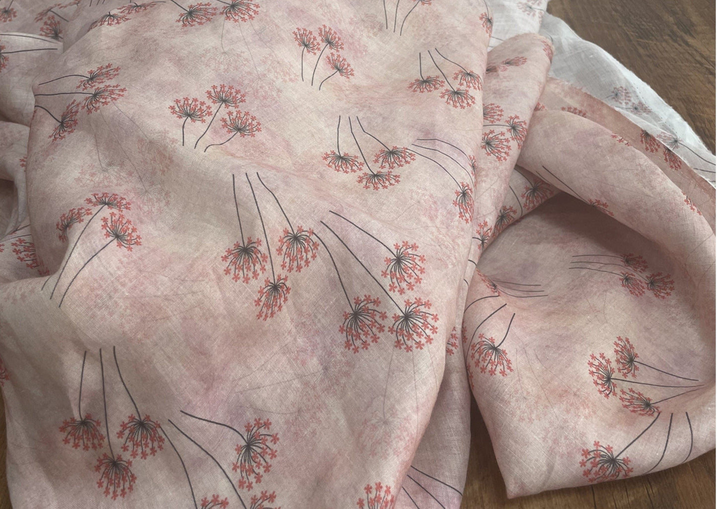 JINGSHI - Digital Printing 42 Thread Count Ramie Fabric - 140cm wide by the Yard