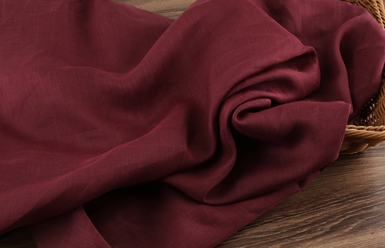 JIUHONG - Solid Color 42 Thread Count Ramie Fabric - 140cm wide by the Yard
