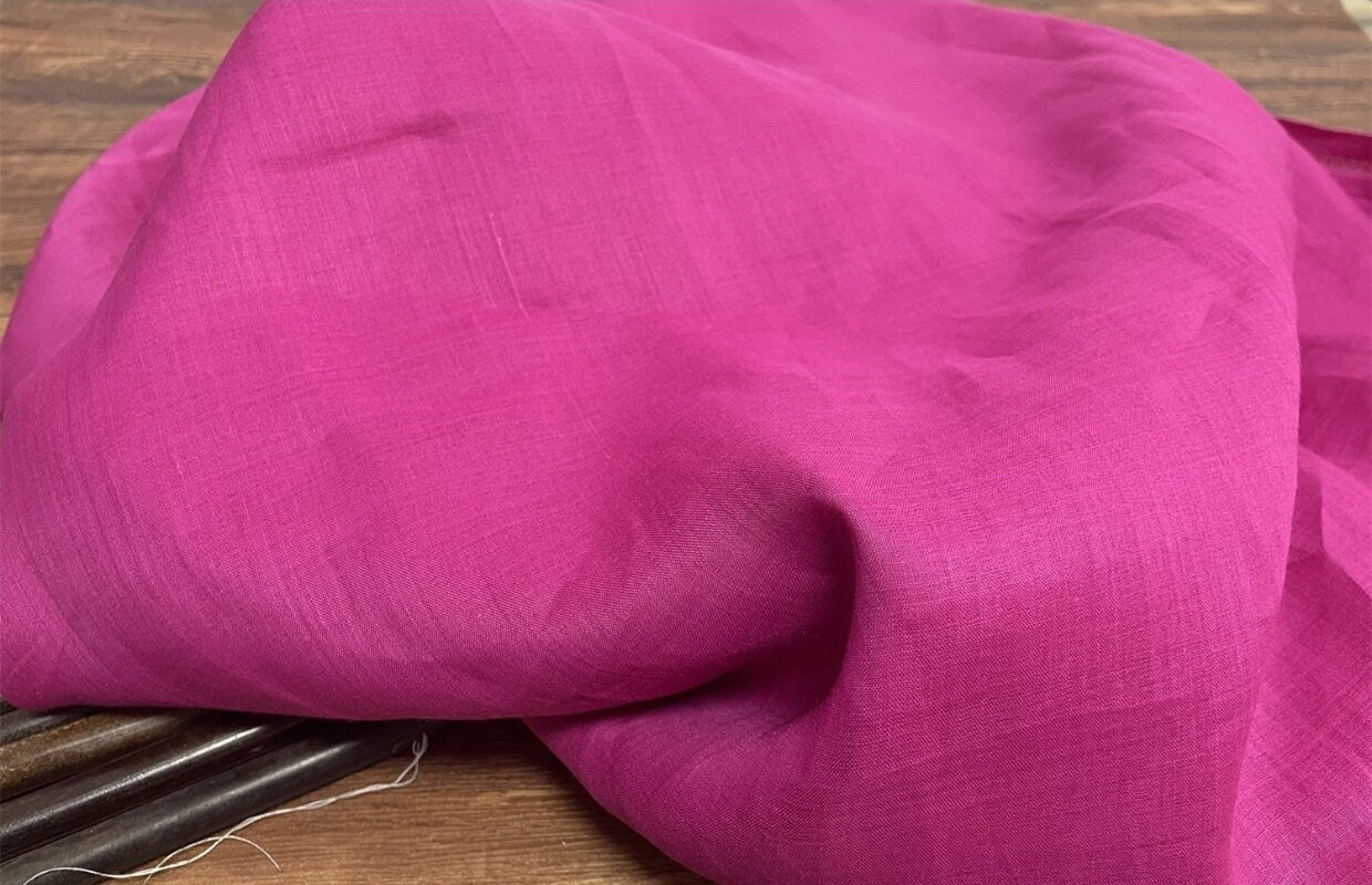 MEIHONG - Solid Color 42 Thread Count Ramie Fabric - 140cm wide by the Yard