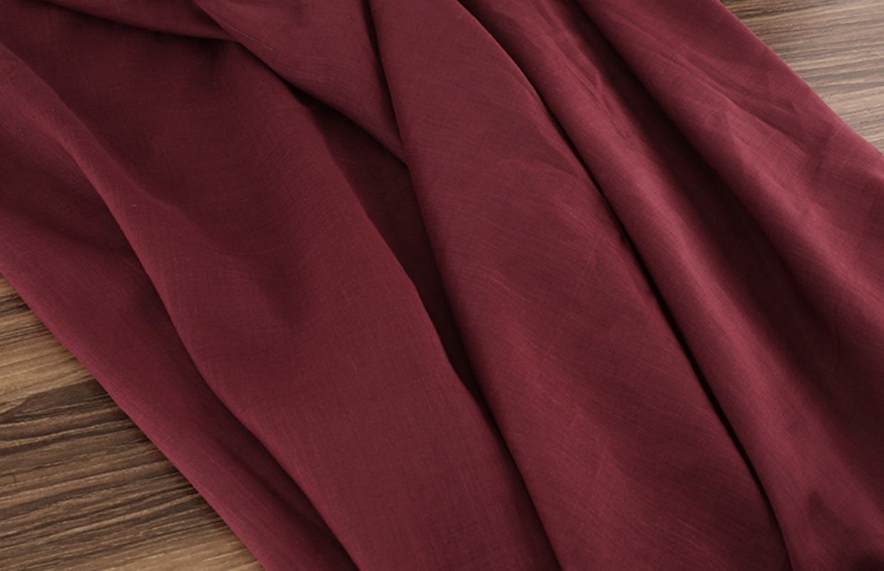 JIUHONG - Solid Color 42 Thread Count Ramie Fabric - 140cm wide by the Yard