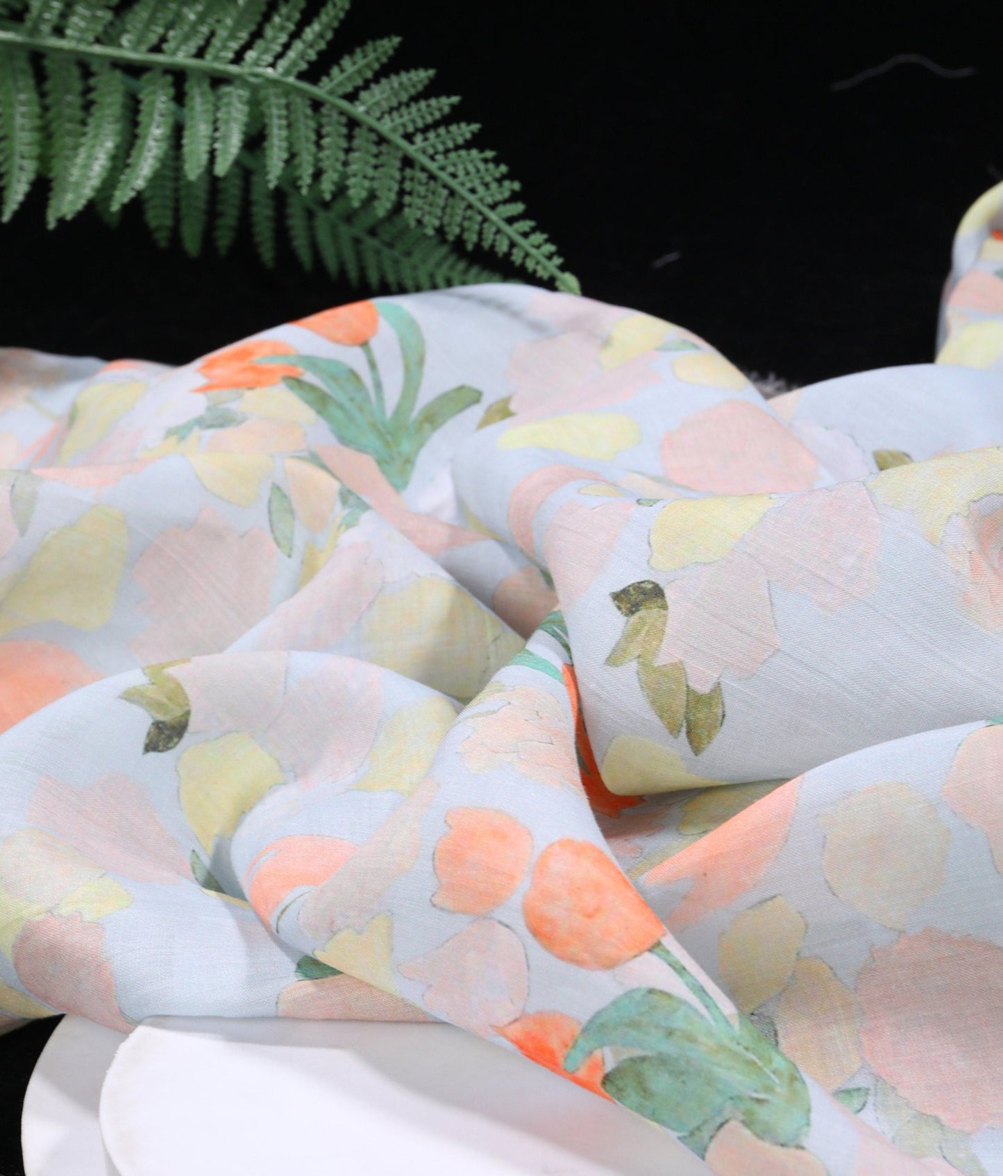 QIUYINONG - Digital Printing 42 Thread Count Ramie Fabric - 140cm wide by the Yard