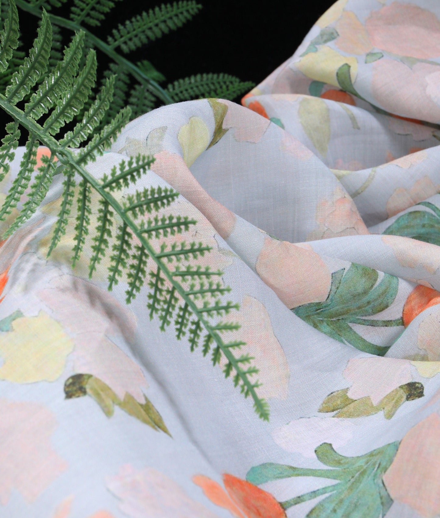 QIUYINONG - Digital Printing 42 Thread Count Ramie Fabric - 140cm wide by the Yard