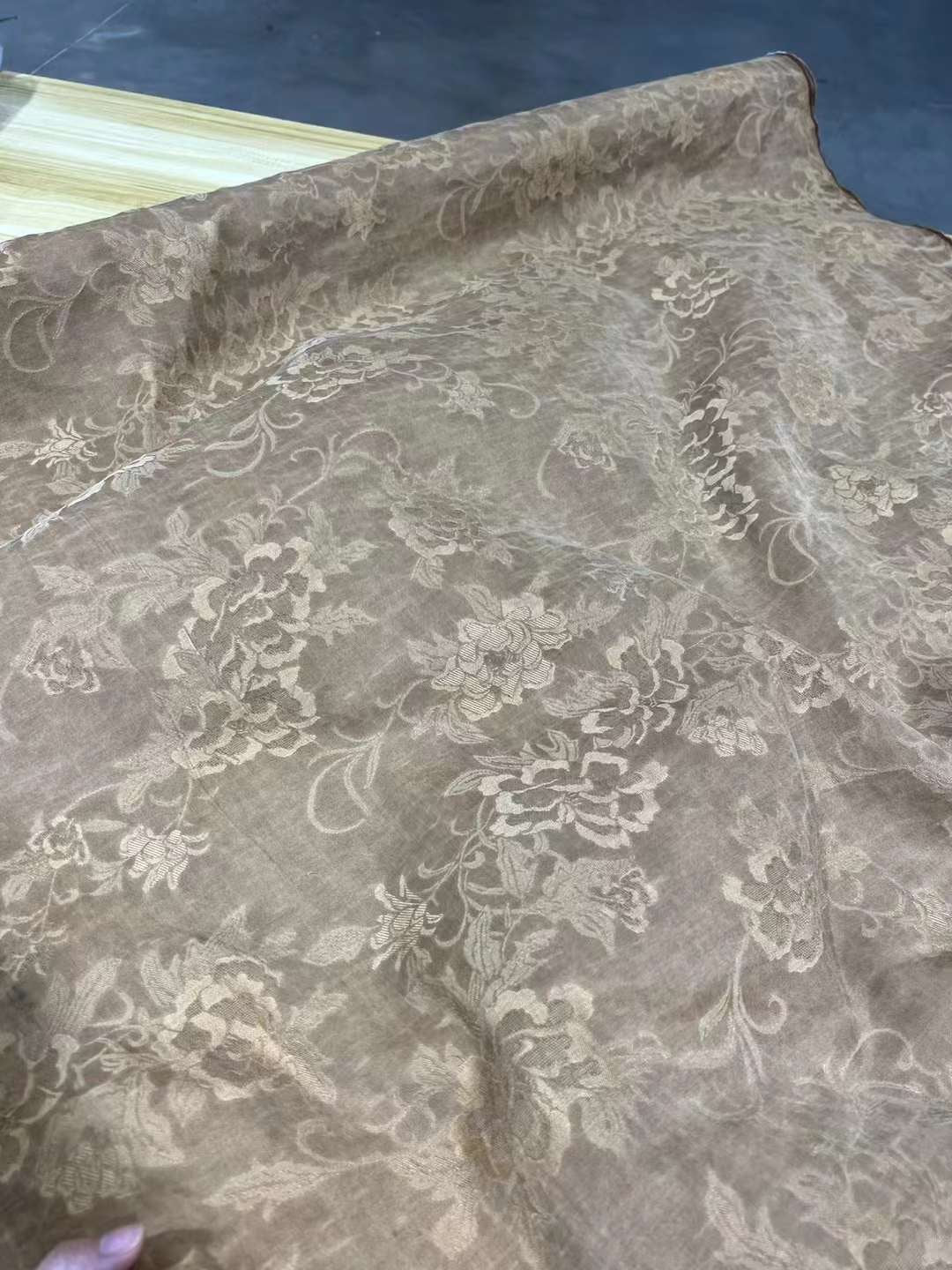 YUNMUDAN - 40 Momme Handmade Mud Silk Plant Dye Jacquard Silk Fabric - 110cm wide by the Yard