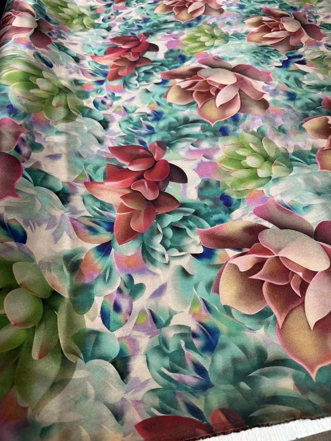 DUOROU - 50 Momme Handmade PIZI Mud Silk Satin Fabric - 110cm wide by the Yard