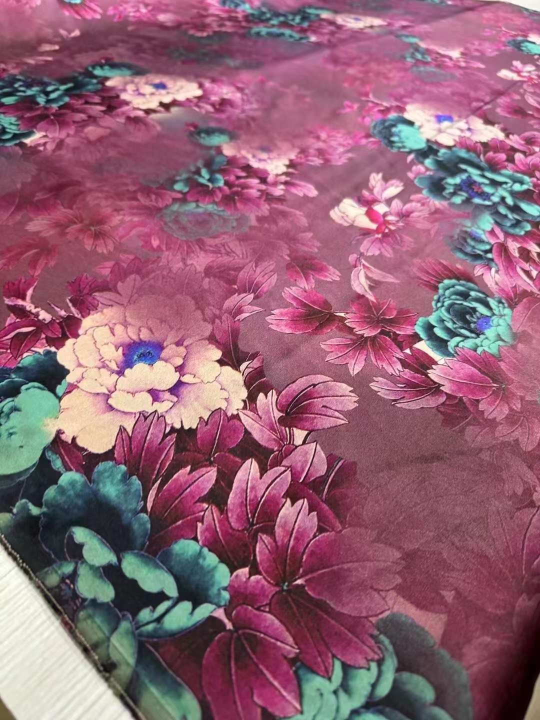 DOUYAN - 50 Momme Handmade PIZI Mud Silk Satin Fabric - 110cm wide by the Yard