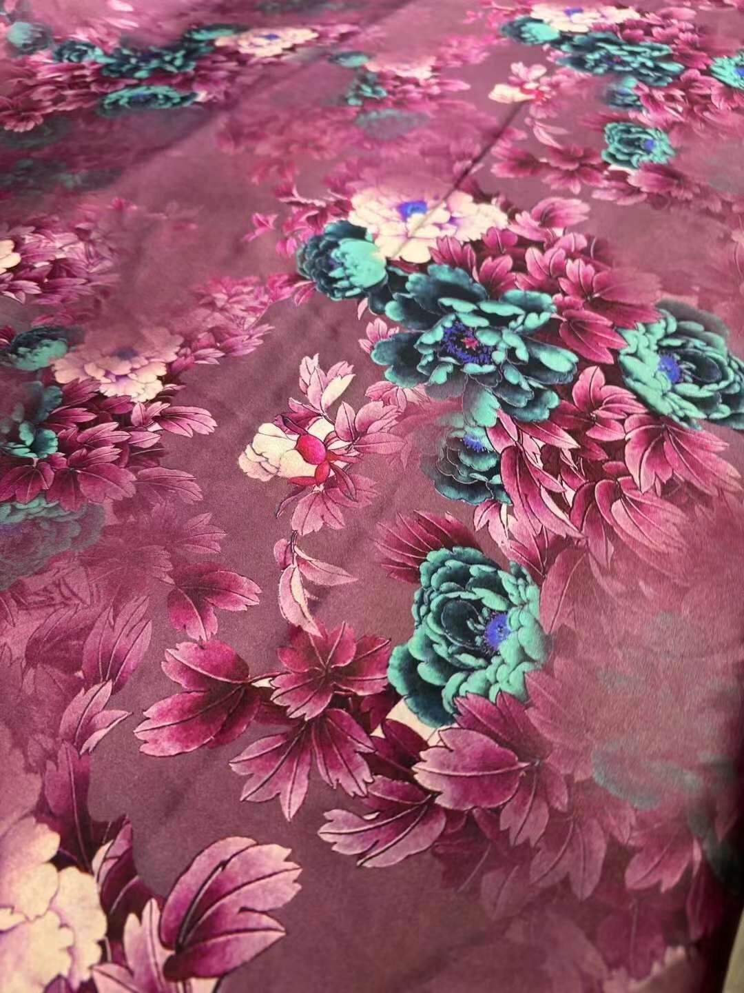 DOUYAN - 50 Momme Handmade PIZI Mud Silk Satin Fabric - 110cm wide by the Yard