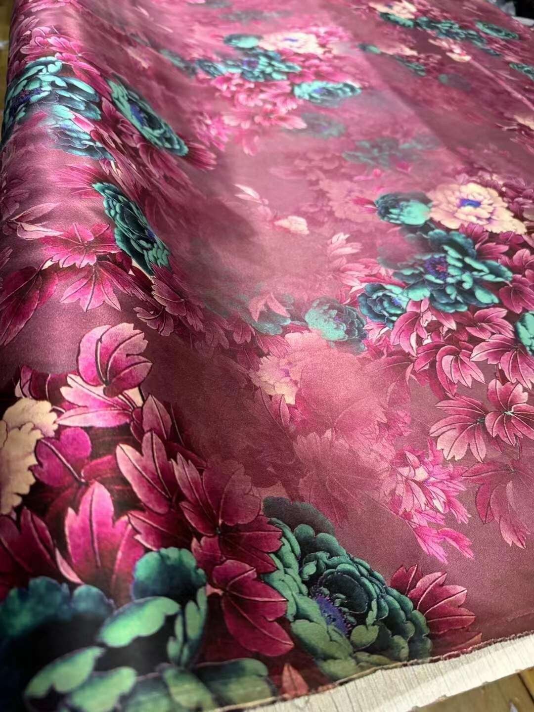 DOUYAN - 50 Momme Handmade PIZI Mud Silk Satin Fabric - 110cm wide by the Yard