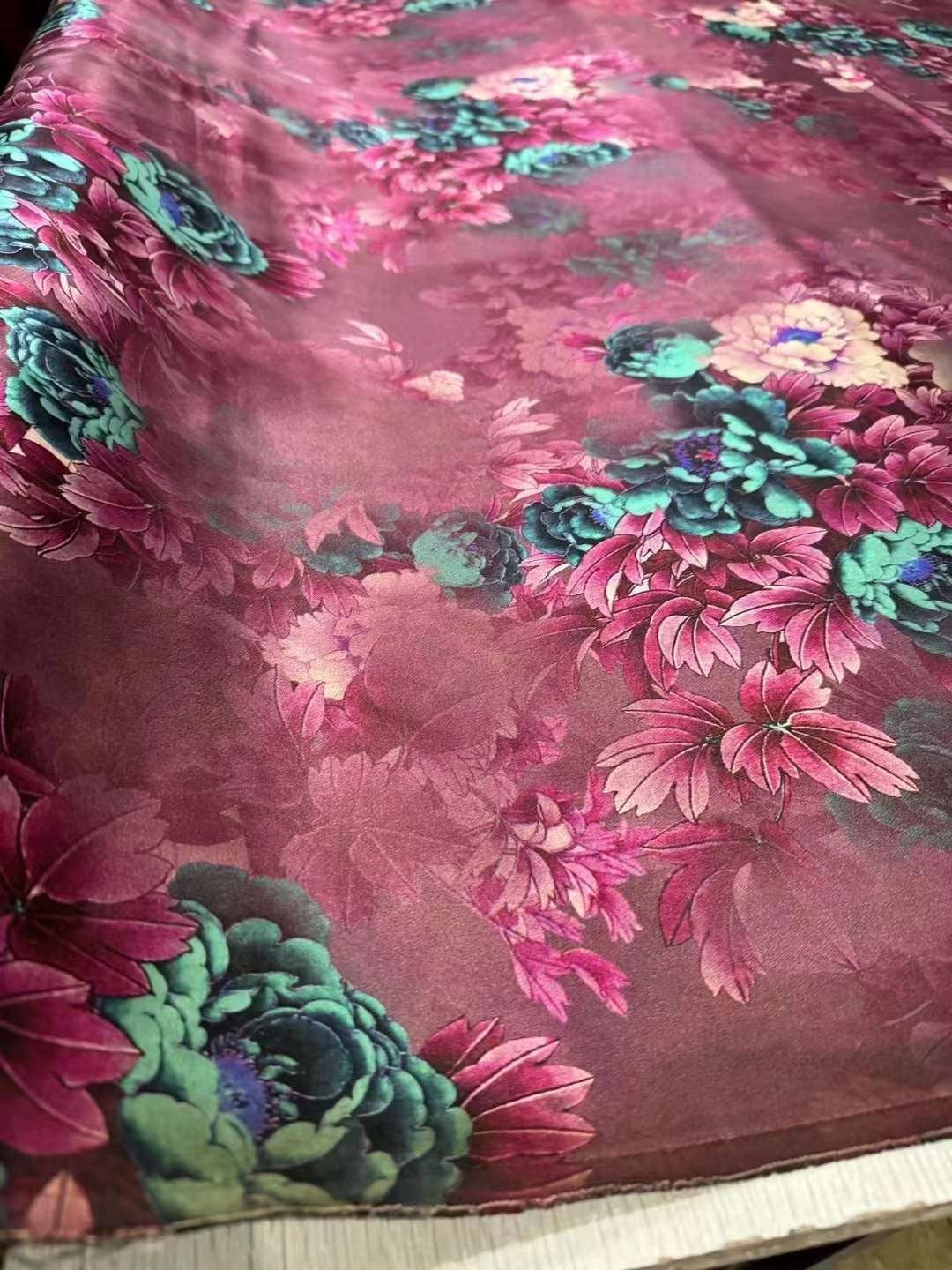 DOUYAN - 50 Momme Handmade PIZI Mud Silk Satin Fabric - 110cm wide by the Yard