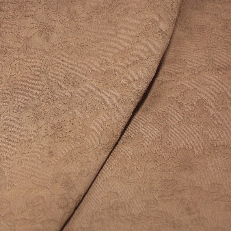 GLEJUN - 28 Momme Jacquard Handmade Plant Dye HongYunsha Silk Fabric - 110cm wide by the Yard