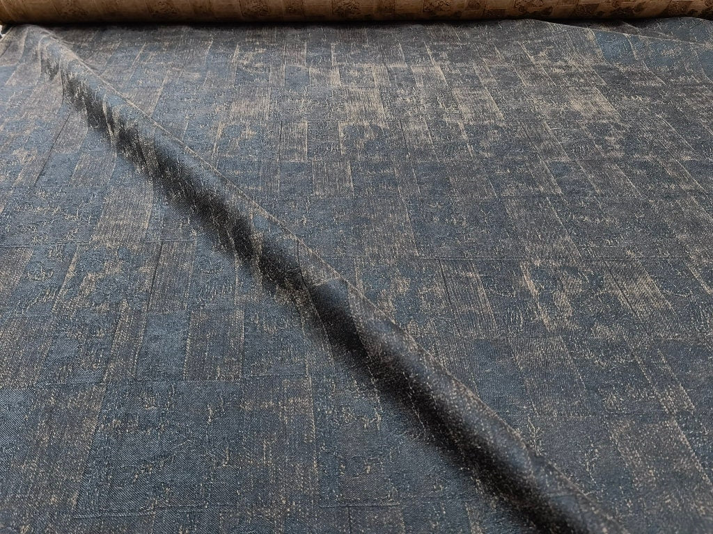 ZGMEIHI - 70 Momme Jacquard Mud Silk Gambiered Ganton Tussah Silk Fabric - 110cm wide by the Yard