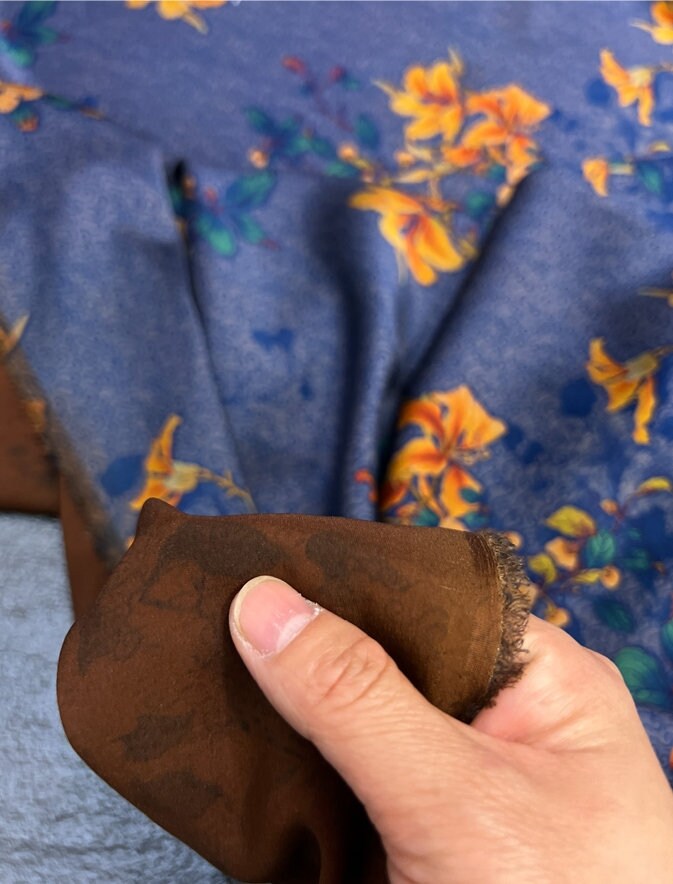 ZHEGUILIN - 25 Momme Stretch Plant Dye HongYunSha Silk Fabric - 114cm wide by the Yard