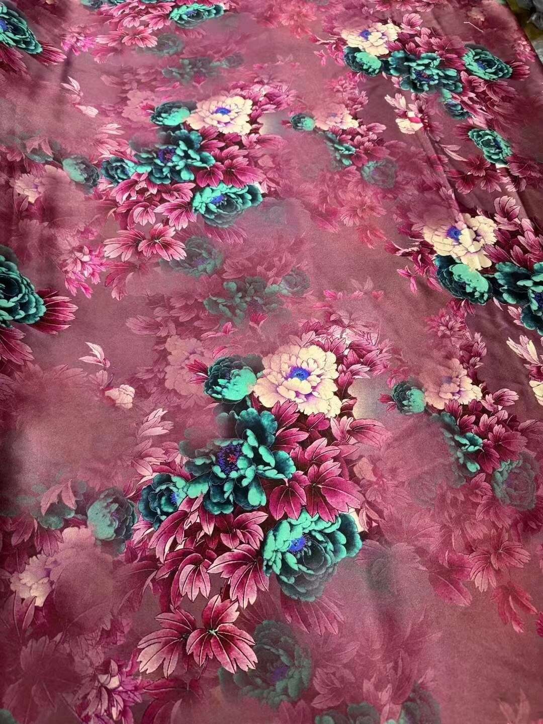 DOUYAN - 50 Momme Handmade PIZI Mud Silk Satin Fabric - 110cm wide by the Yard