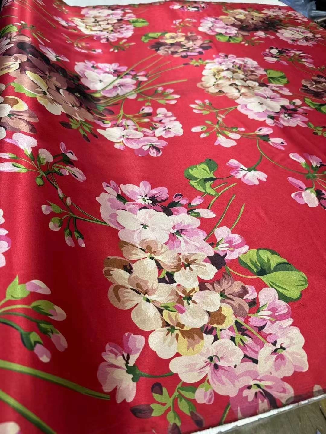 FENXINZI - 50 Momme Handmade PIZI Mud Silk Satin Fabric - 110cm wide by the Yard