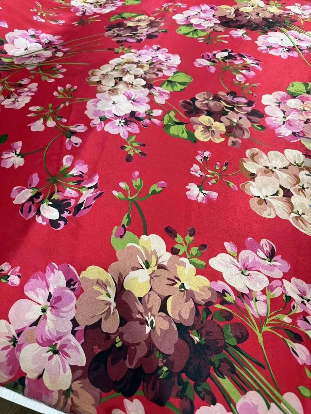 FENXINZI - 50 Momme Handmade PIZI Mud Silk Satin Fabric - 110cm wide by the Yard
